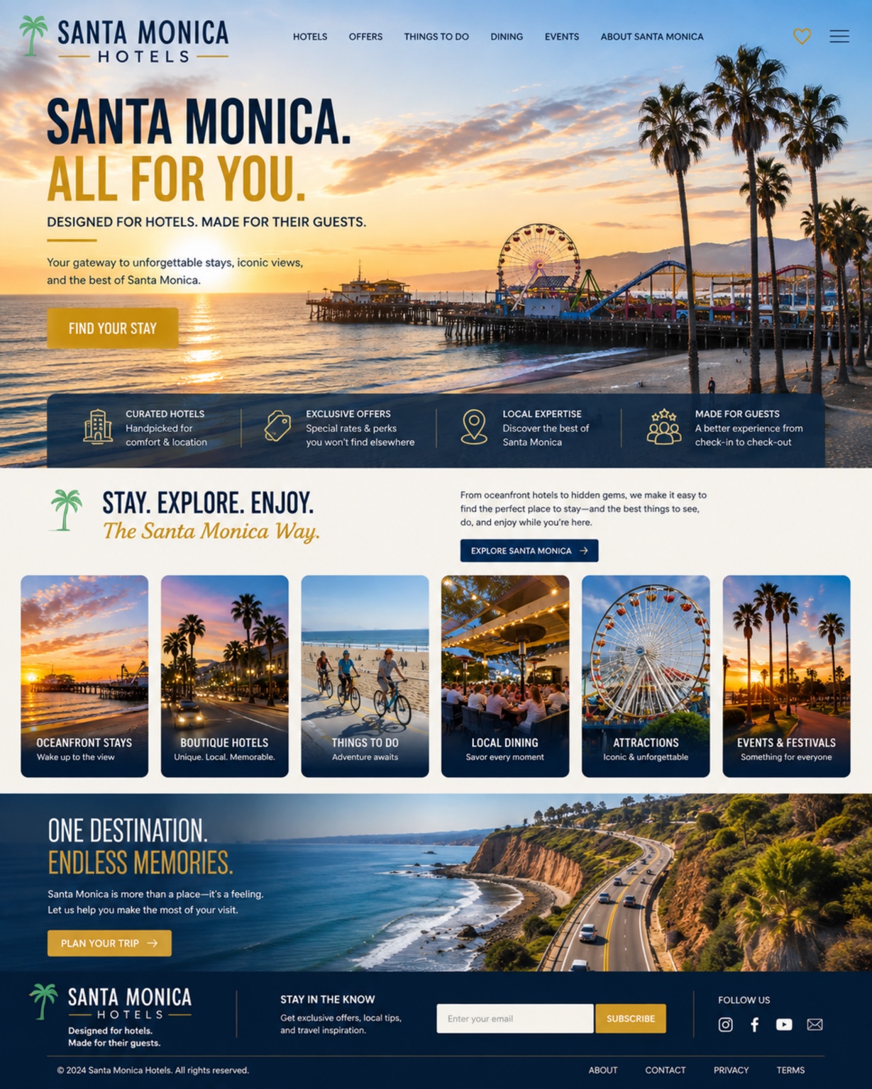 Santa Monica Hotels Santa Monica destination concept
